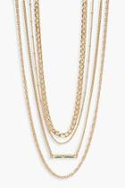 Boohoo Simple Multi Layered Necklace Pack