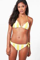 Boohoo Paris Banana Split Tiangle Bikini