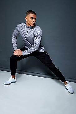 Boohoo Active 1/4 Zip Funnel Neck Gym Track Top