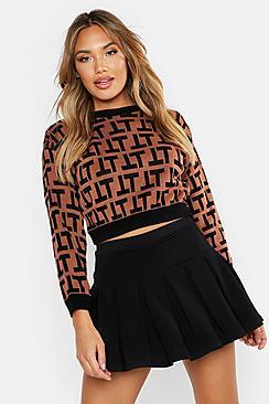 Boohoo Pleated Skort