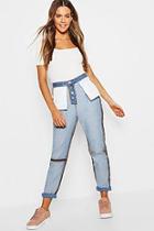 Boohoo Reverse Stitched Straight Leg Jeans