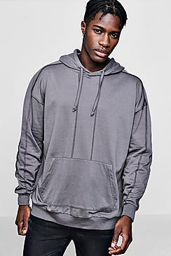 Boohoo Oversized Exposed Seam Hoodie