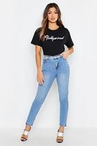 Boohoo Hollywood Slogan T-shirt