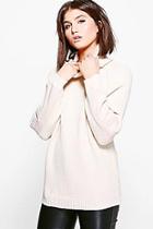 Boohoo Julia Funnel Neck Oversized Tunic