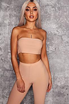 Boohoo Lucinda Bandeau Crop Top