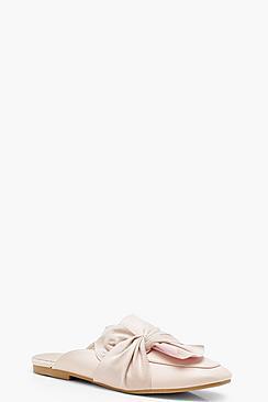 Boohoo Wrap Front Mule Loafers