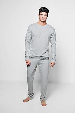 Boohoo Man Crew Neck Sweater And Lounge Pants