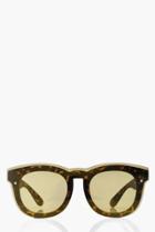 Boohoo Freya Tortoise Frame Cat Eye Sunglasses Brown