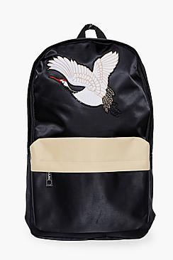 Boohoo Embroidered Backpack