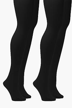 Boohoo Plus 2 Pack 40 Denier Tights