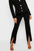 Boohoo Split Front Tailored Trouser