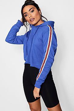 Boohoo Ruby Sports Rib Hoodie