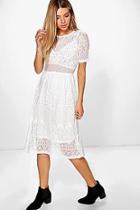 Boohoo Lenka Lace Midi Dress