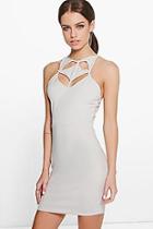 Boohoo Petite Eve Cut Out Detail Bodycon Dress