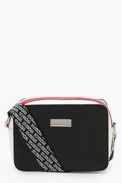 Boohoo Woman Repeat Print Cross Body Bag