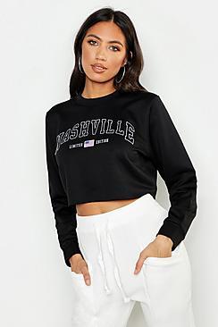 Boohoo Nashville Crew Neck Sweat