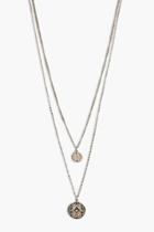 Boohoo Rosie Double Chain Layered Necklace Gold