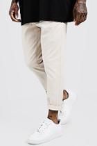 Boohoo Tapered Chino With Pleat Front
