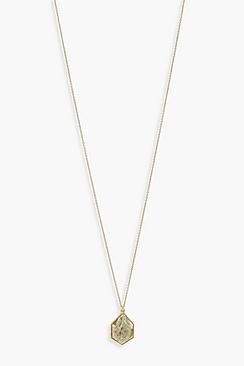 Boohoo Semi-precious Agate Pendant