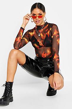 Boohoo Tall Vinyl Cycling Short