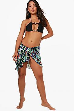 Boohoo Florence Tropic Beach Sarong