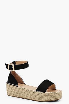 Boohoo 2 Part Espadrille Flatforms