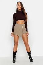 Boohoo Tonal Check Skort