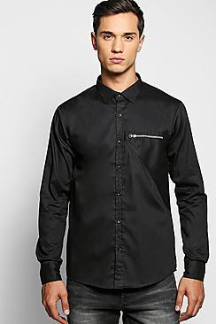Boohoo Pocket Detail Shirt
