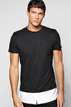 Boohoo Faux Layer T Shirt With Woven Hem