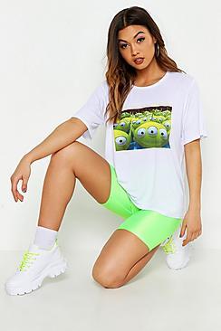 Boohoo Disney Alien Slogan T-shirt