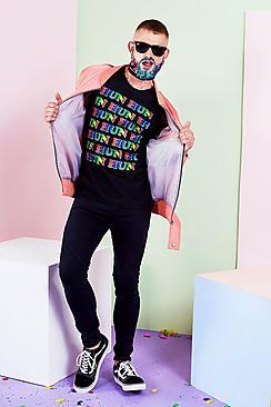 Boohooman X Philip Normal Hun Print Tank