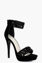 Boohoo Jasmine Embellished Two Part Platform