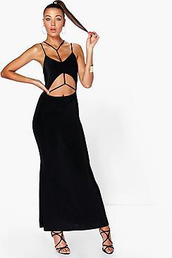 Boohoo Eve Strappy Maxi Dress
