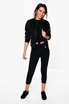 Boohoo Maren Soft Knit 3/4 Leggings