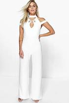 Boohoo Rosie Cross Plunge Jumpsuit