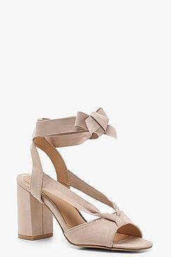 Boohoo Wide Fit Strap Heels
