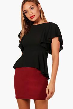Boohoo Holly Tailored Mini Skirt