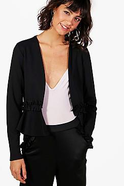 Boohoo Joanna Frill Detail Blazer