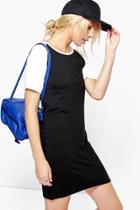 Boohoo Amy Raglan Mini Dress White