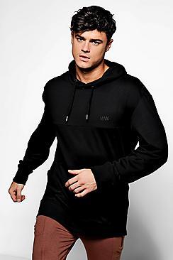Boohoo Loose Fit Man Branded Hoodie