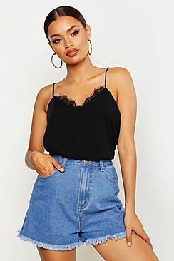 Boohoo Lace Trim Detail Cami