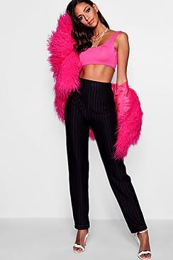 Boohoo Tall Harriet Pinstripe Trouser
