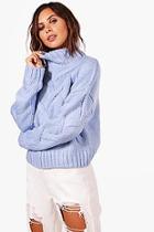 Boohoo Petite Sophie Premium Soft Knit Cable Jumper