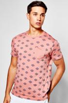 Boohoo Aztec Print T Shirt Pink