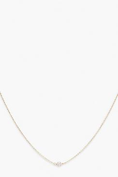 Boohoo Simple Gem Chain Choker