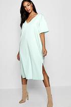 Boohoo Dani Oversized Midi T Shirt Dress