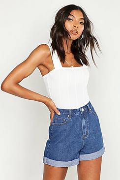 Boohoo Tall Turn Up Shorts
