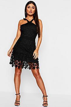 Boohoo Lace Mini Dress