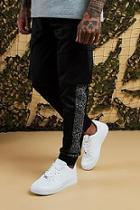 Boohoo Leopard Side Panel Tricot Cargo Jogger