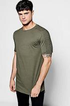 Boohoo Biker T-shirt With Step Hem